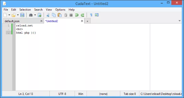 CudaText интерфейс