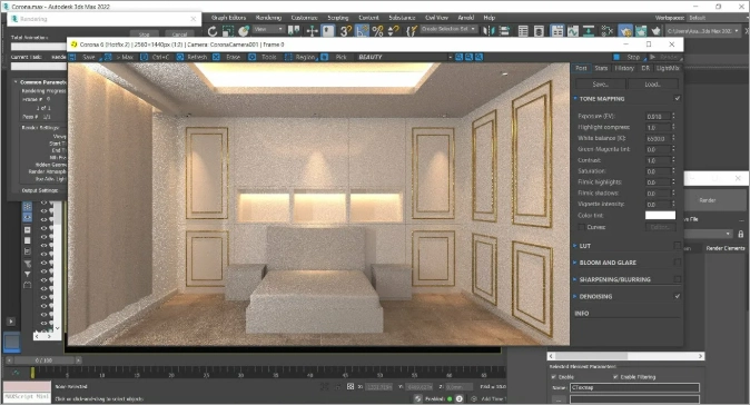 Интерфейс Corona Renderer