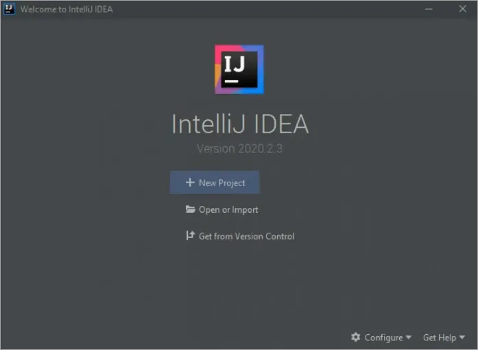 Интерфейс IntelliJ IDEA Community