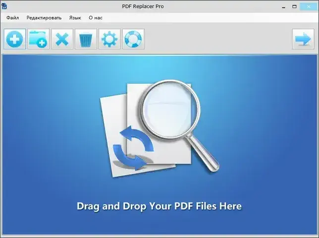 Интерфейс PDF Replacer
