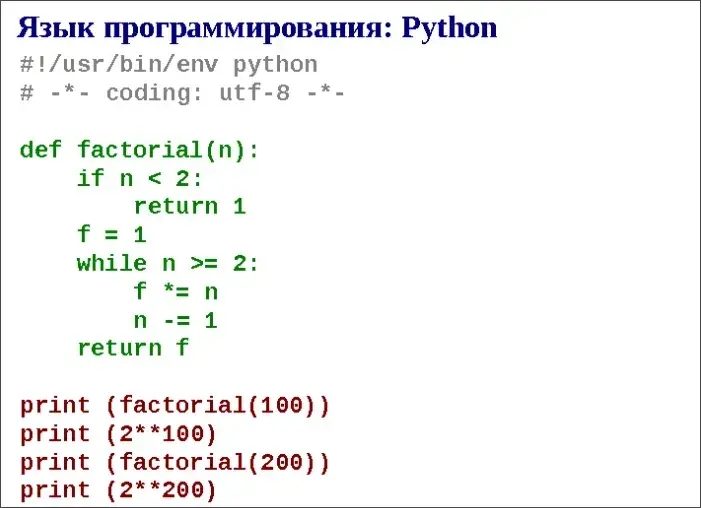 Интерфейс Python