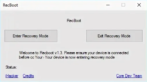 Как пользоваться RecBoot