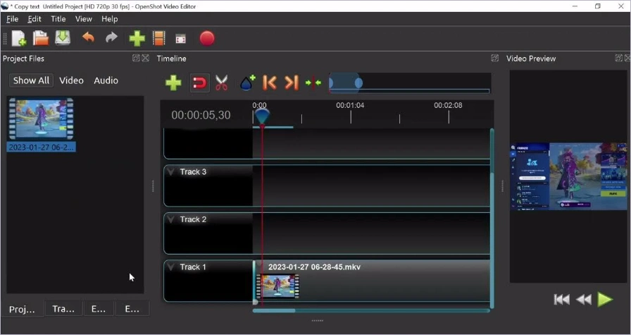 Openshot Video Editor