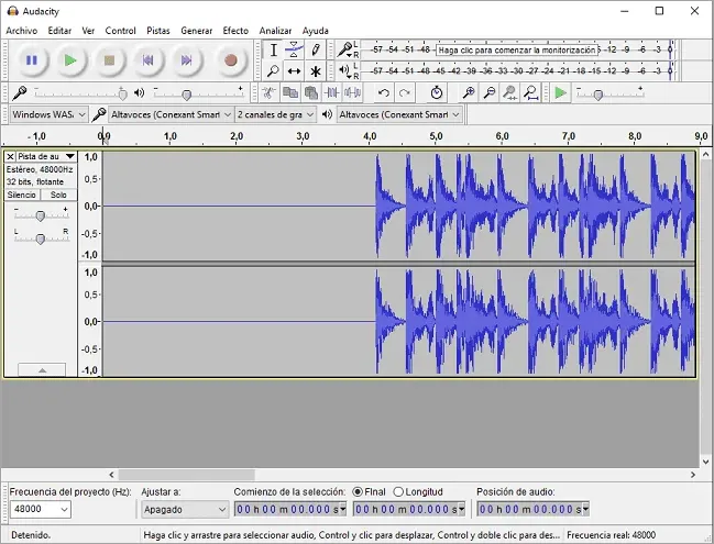 Плюсы Audacity