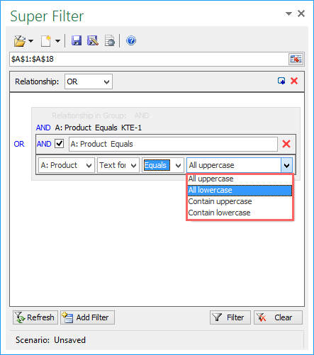 Text Filter